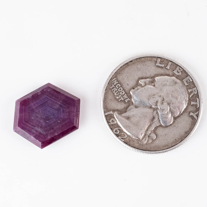 Trapiche Ruby 10.85 ct 15x13mm - InnerVision Crystals