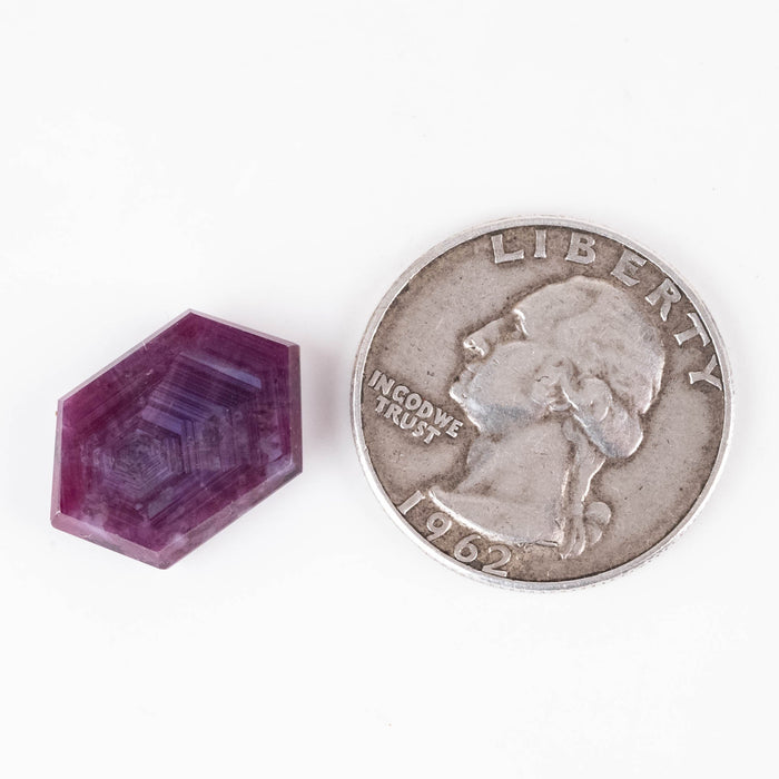 Trapiche Ruby 11.80 ct 15x12mm - InnerVision Crystals