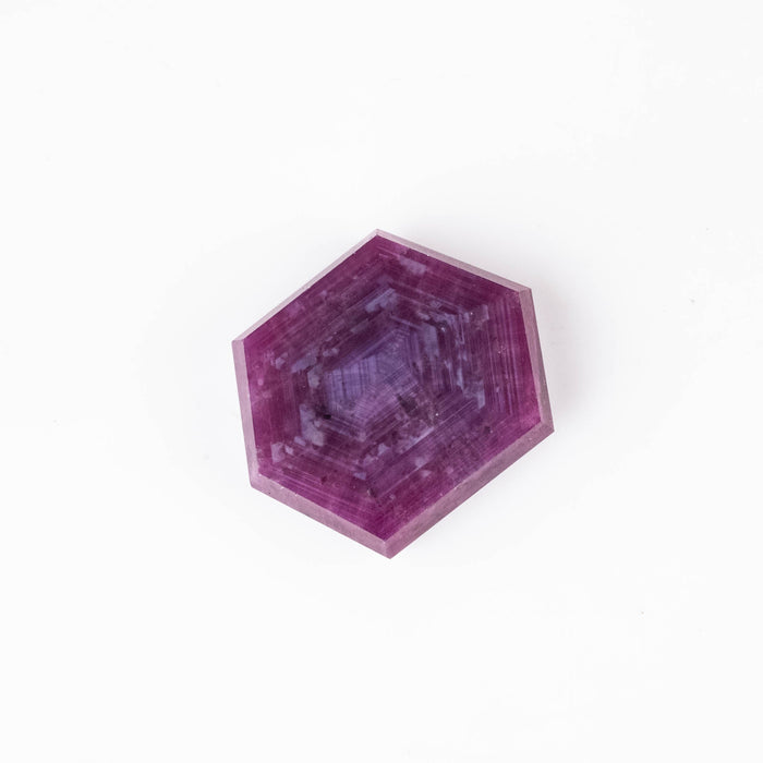 Trapiche Ruby 24.40 ct 19x17mm - InnerVision Crystals