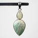 Variscite & Prehnite Pendant 6.52 g 49x18mm - InnerVision Crystals