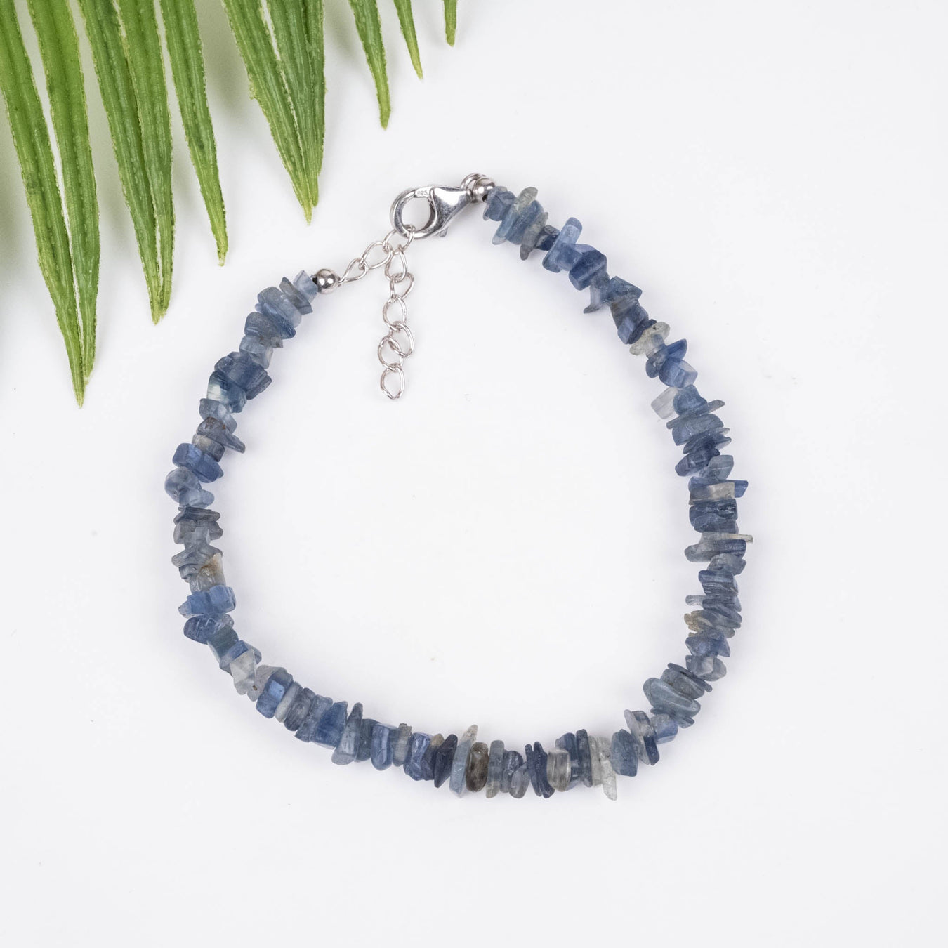 Kyanite Chip Bracelet .925 Adjustable - InnerVision Crystals