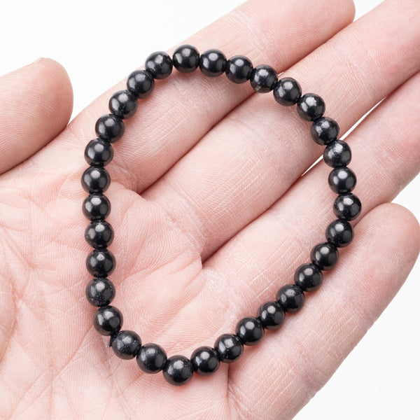 Shungite Bead Bracelet | Choose Size